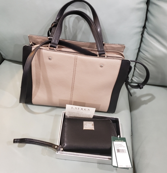 NWT RALPH LAUREN SATCHEL & WALLET 2 for Price of 1 - Picture 6 of 12